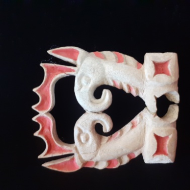 Марал мүйізінен жасалған салпыншақ-бляшка